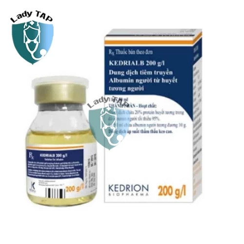 Kedrialb 200g/l 50ml - Duy trì thể tích máu tuần hoàn